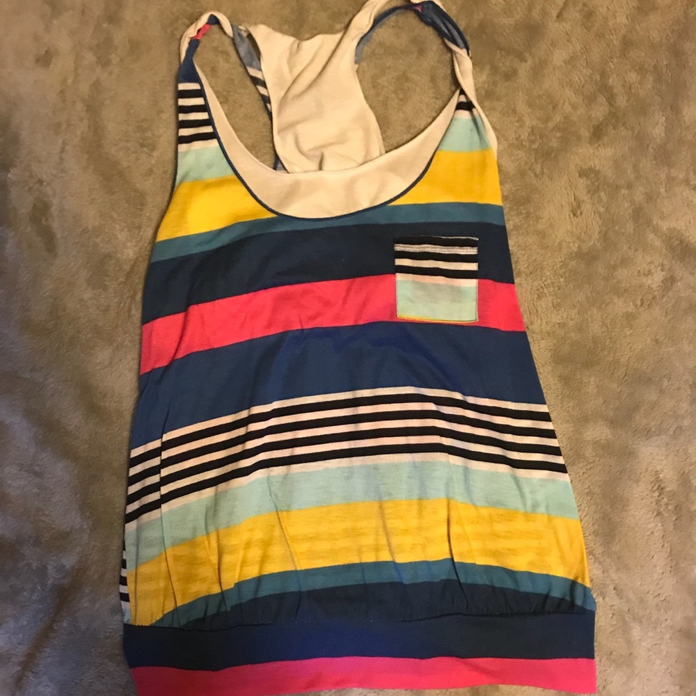Multi Colored Striped Tank